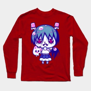 A CUTE KAWAI Zombie girl Long Sleeve T-Shirt